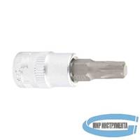 Головка с битой вставкой  T30, квадрат 1/4", CrV, // STELS