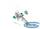Краскораспылитель AG 810 HVLP, гравитационный, сопло 0,8 мм и 1 мм //Stels
