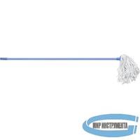 Швабра  120 см, веревочная насадка из хлопка,  200 гр, сиреневая//ELFE Light